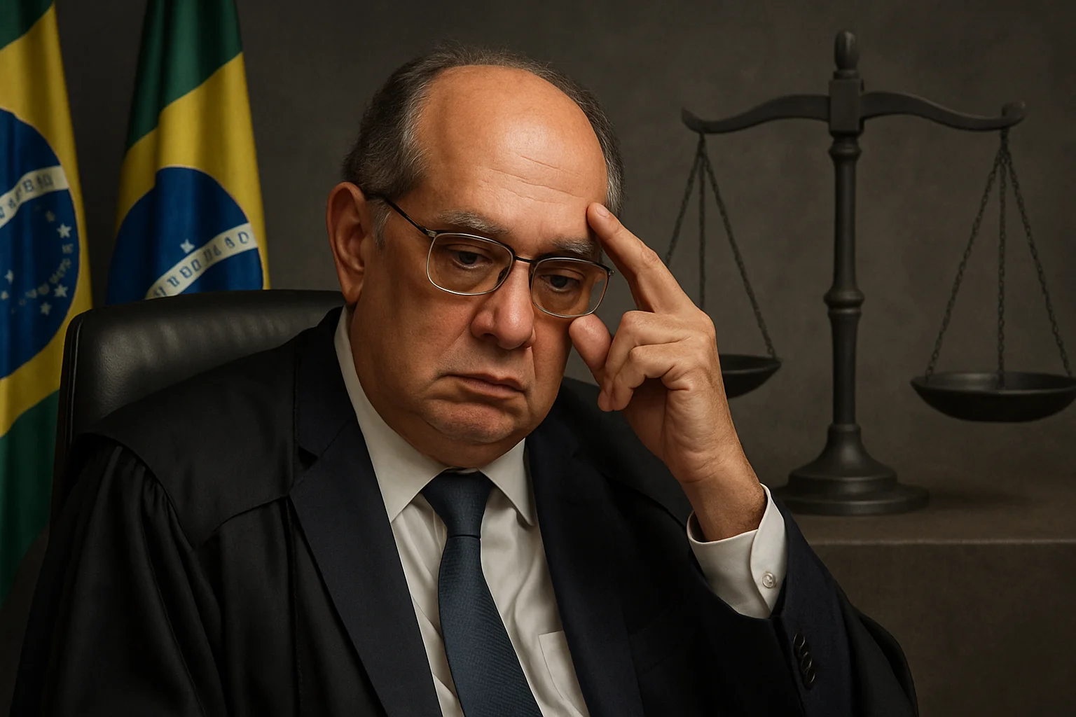 Imagem representando Gilmar Mendes recua e retira exclusividade da PGR para impeachment, mantendo requisito de 2/3 na votação.